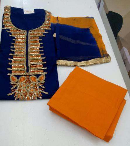 Party wear Embroidered DRess Material 