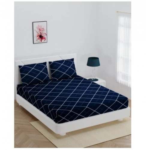 King Printed Fitted Bed Sheet