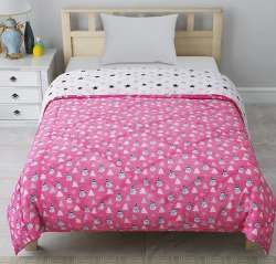 Pink Color Single Bed Sheet For Kids 