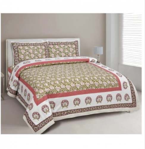 Premium Quality Jaipuri Printed Bed Sheet