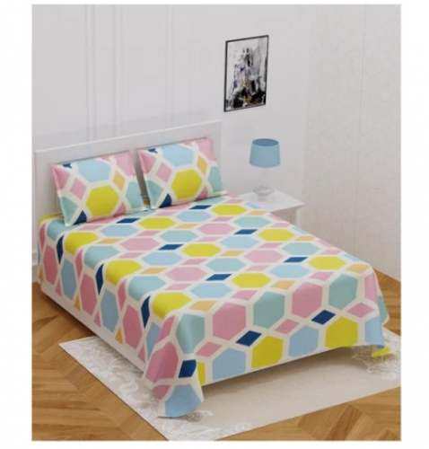Straight Glace Cotton Bed Sheet