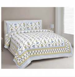 Stylish Jaipuri Print Cotton Bed Sheet