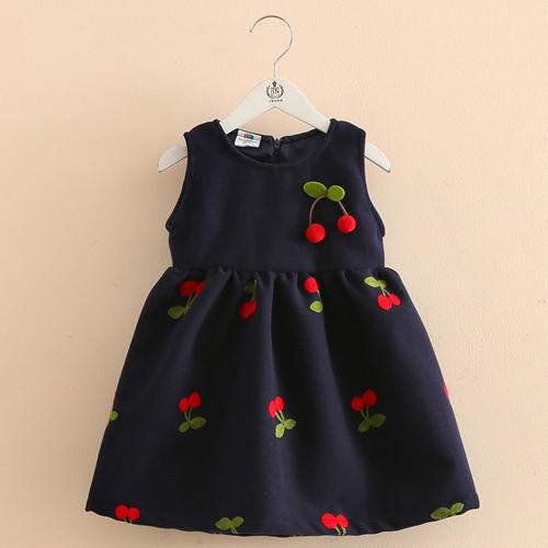 embroidery fruit dress
