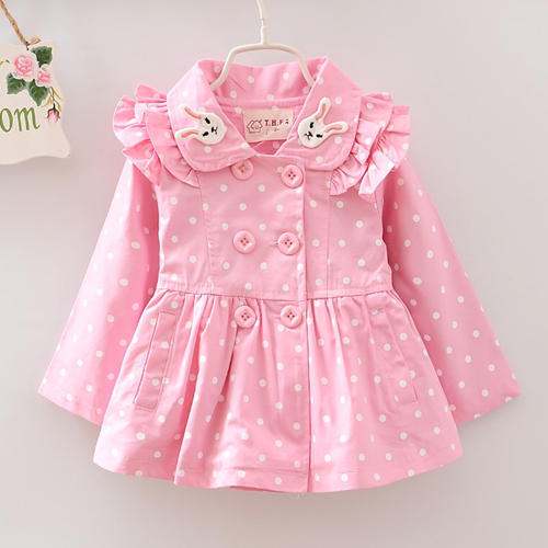 girls printed polka style jacket