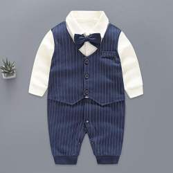 Navy Full Sleeves Romper