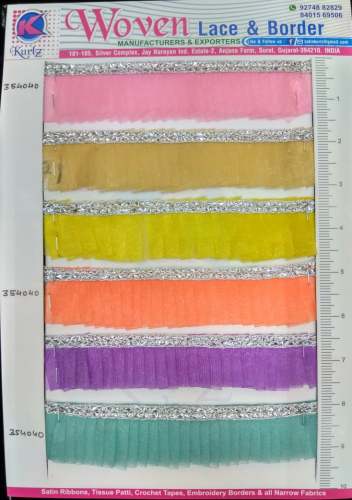 Fancy Multi Color Lace by Woven Lace Border Manufacturers Exporters 