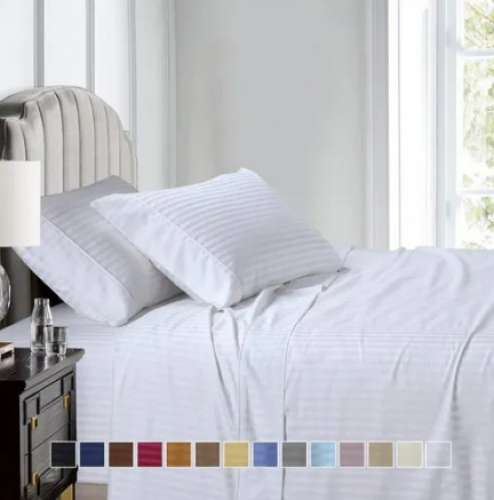 plain white Hotel Linen Bed Sheets by Vicky Garments