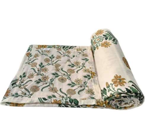 Single bed Printed cotton dohar by Vicky Garments