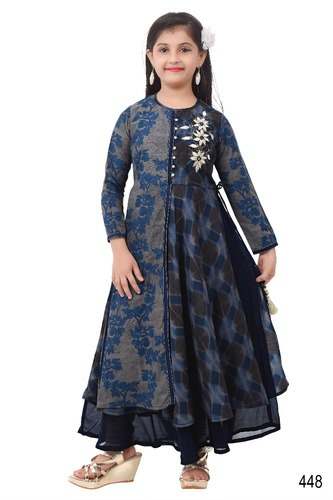 floral long sleeve kurti