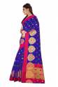 blue-stylish-cotton-silk-saree