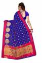 Blue Stylish Cotton Silk Saree thumb 1
