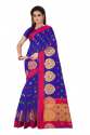 Blue Stylish Cotton Silk Saree thumb 2