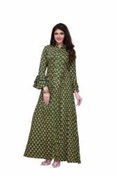 Casual Printed Ladies Gown