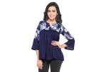 Fancy Rayon Blue Top thumb 3