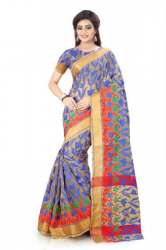 Flower Print Cotton Silk Sarees