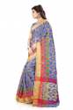 Flower Print Cotton Silk Sarees thumb 1