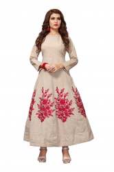 Long Design Embroidery Gown