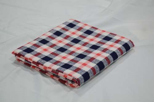Checks printed fabric