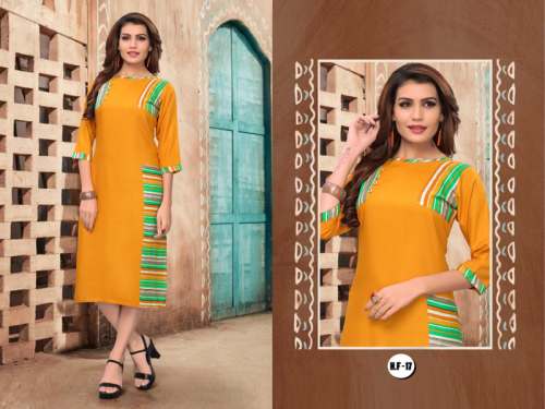 Digital printed Rayon Kurtis
