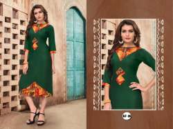 Fancy Rayon Kurtis By Women Village