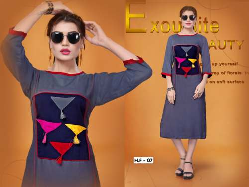 Rayon Kurtis HF-07
