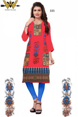 Woman Digital printed Kurtis