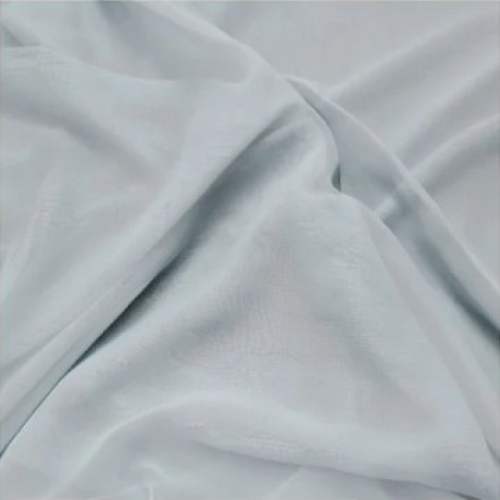 Plain White Georgette Fabric by Shree Ganesh Fashion