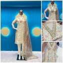 TRENDING DESIGNER ORGANZA SEQUENCE EMBROIDERED WORK WITH PANT AND DUPATTA Set thumb 2