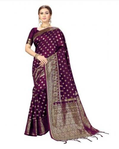 Get Nivah Banarasi Art Silk Saree At Online