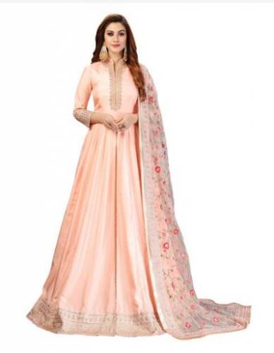 Get Peach Anarkali Suit At Retail Price By Nivah by Nivah Fashion