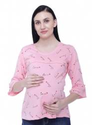 Buy Ladies Printed Cotton Feeding Top