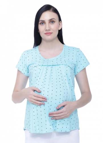 Printed Feeding Top by Beauty Fashion Textile