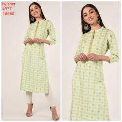designer checks pattern kurti