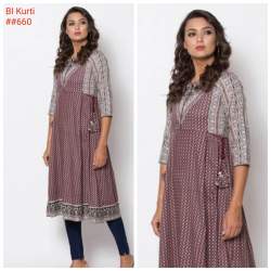 fancy double kurti