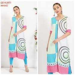printed long kurti