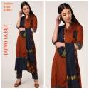 ready made maroon dupatta set