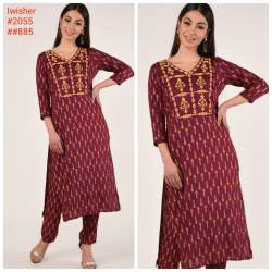 red designer kurti