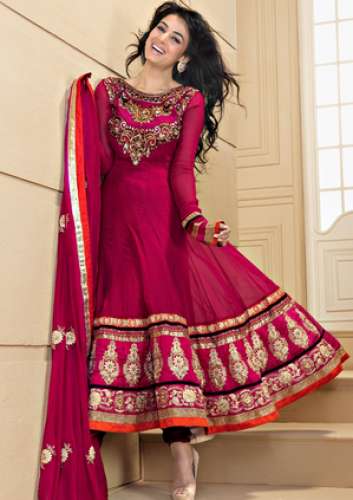 georgette anarkali dress by Posh Creation
