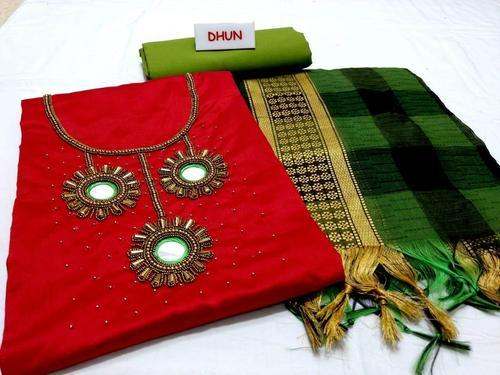 chanderi slub material