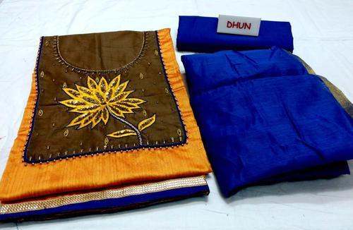 embroidery work suit material