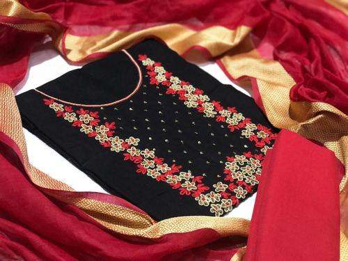 Unstitched suit material