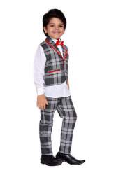 Boys Party Wear Check Suits