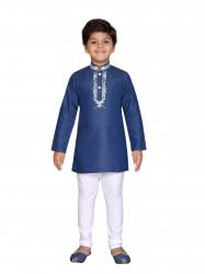 Kids Simple Kurta With Pyjama