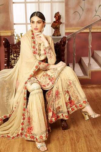 Party wear printed suit