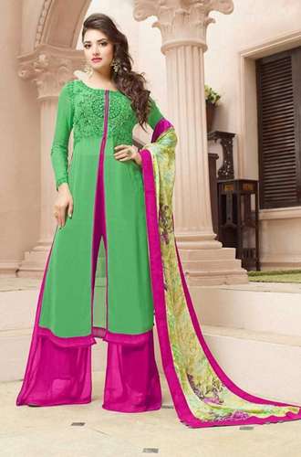 Plain georgette salwar suit