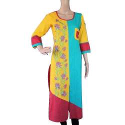 Floral Printed Cotton Kurti