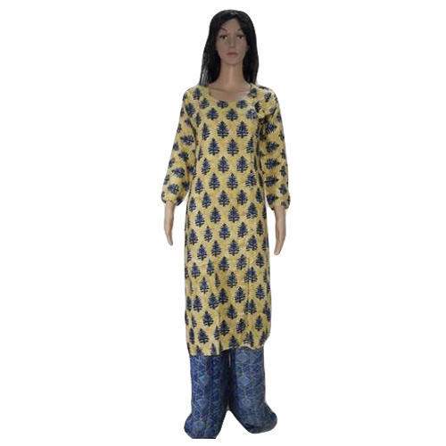 Jaipuri rayon Kurti Palazzo Set 