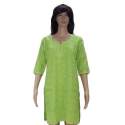 parrot-green-embroidered-plain-kurti
