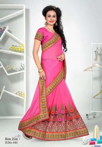 Embroidered Georgette Sarees