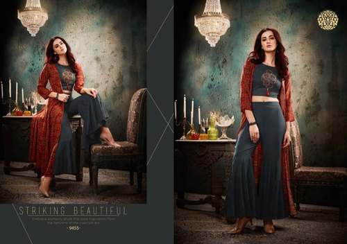 Wedding wear Palazzo Kurti with Jacket 
